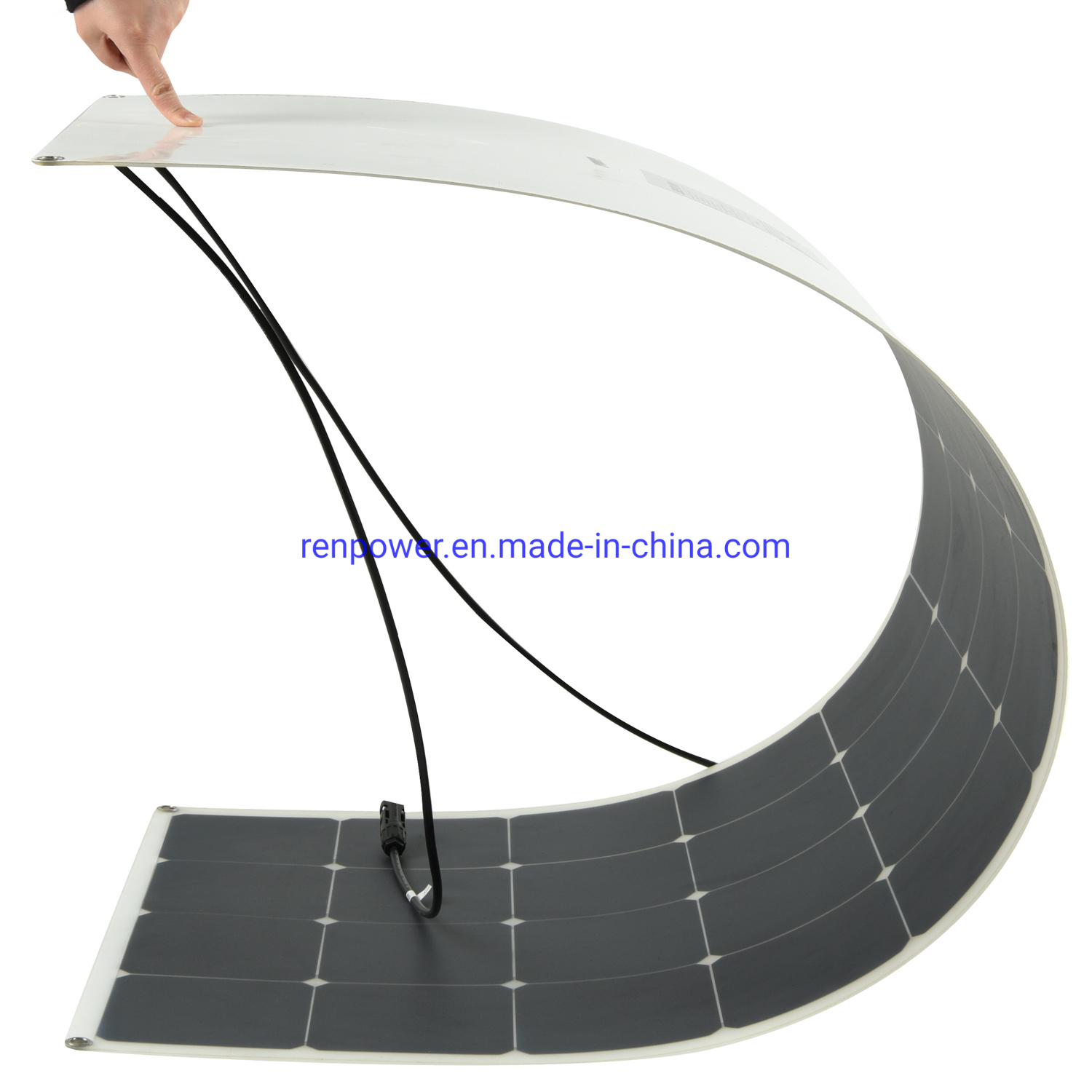 100watt 12volt Kit de Panel Solar Flexible para Casa Off Grid, RV, Barco y Superficies Irregulares: 2PCS 120W Panel Solar Bc + 30A 12V Controlador de Carga + Cable Solar