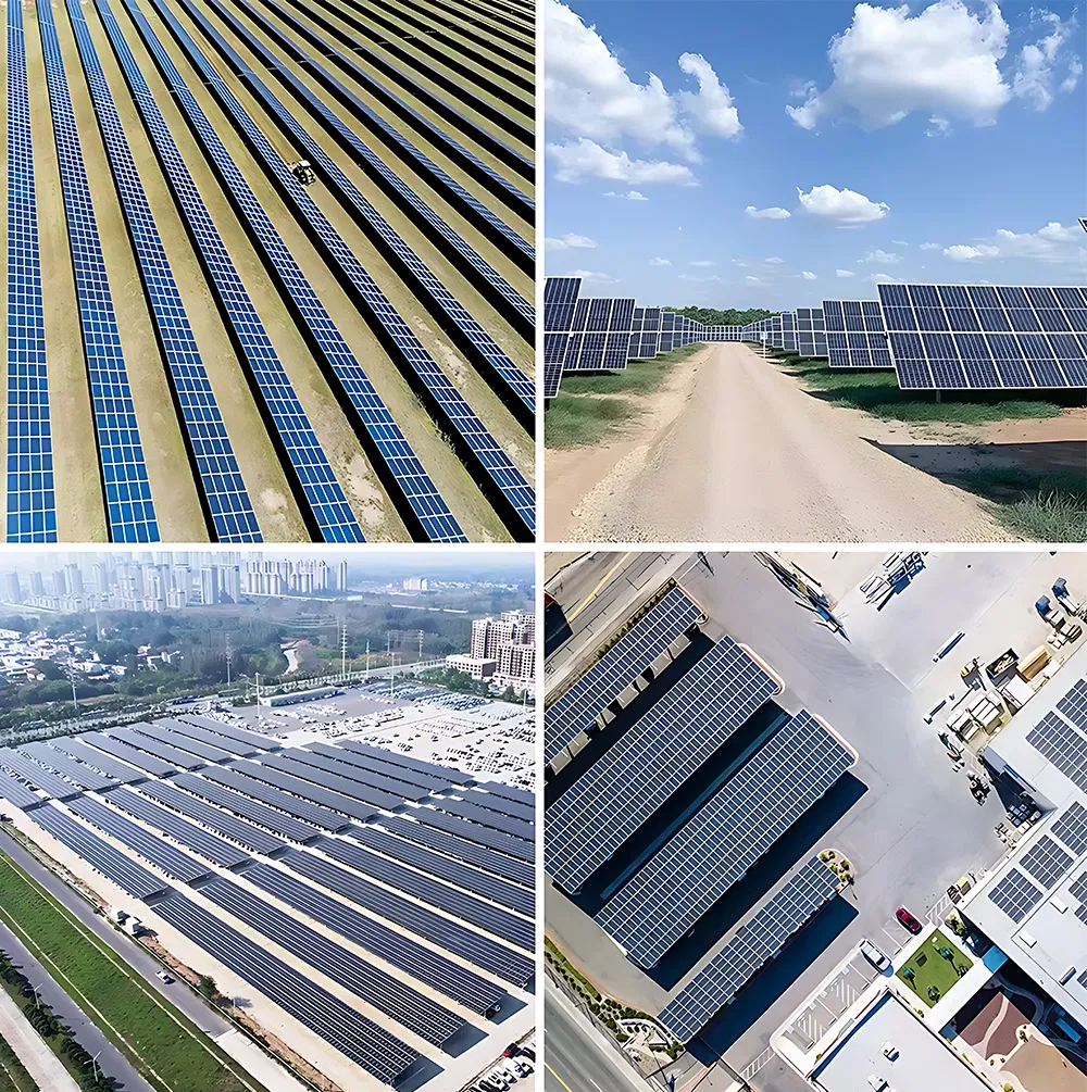 Panel Solar Monocristalino Trina 715W 720W 725W 730W 735W 740W Panel Solar Bifacial de Doble Vidrio Tipo N Topcon para Sistemas Fotovoltaicos Conectados a la Red