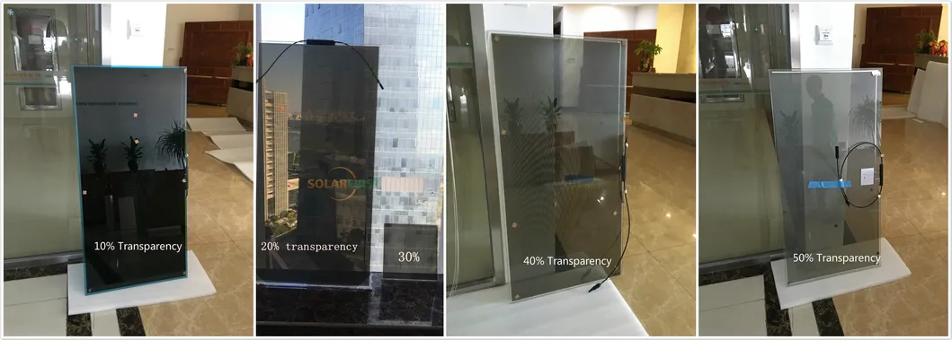 80% Panel Solar Transparente de Película Delgada de Cdte de Alta Eficiencia