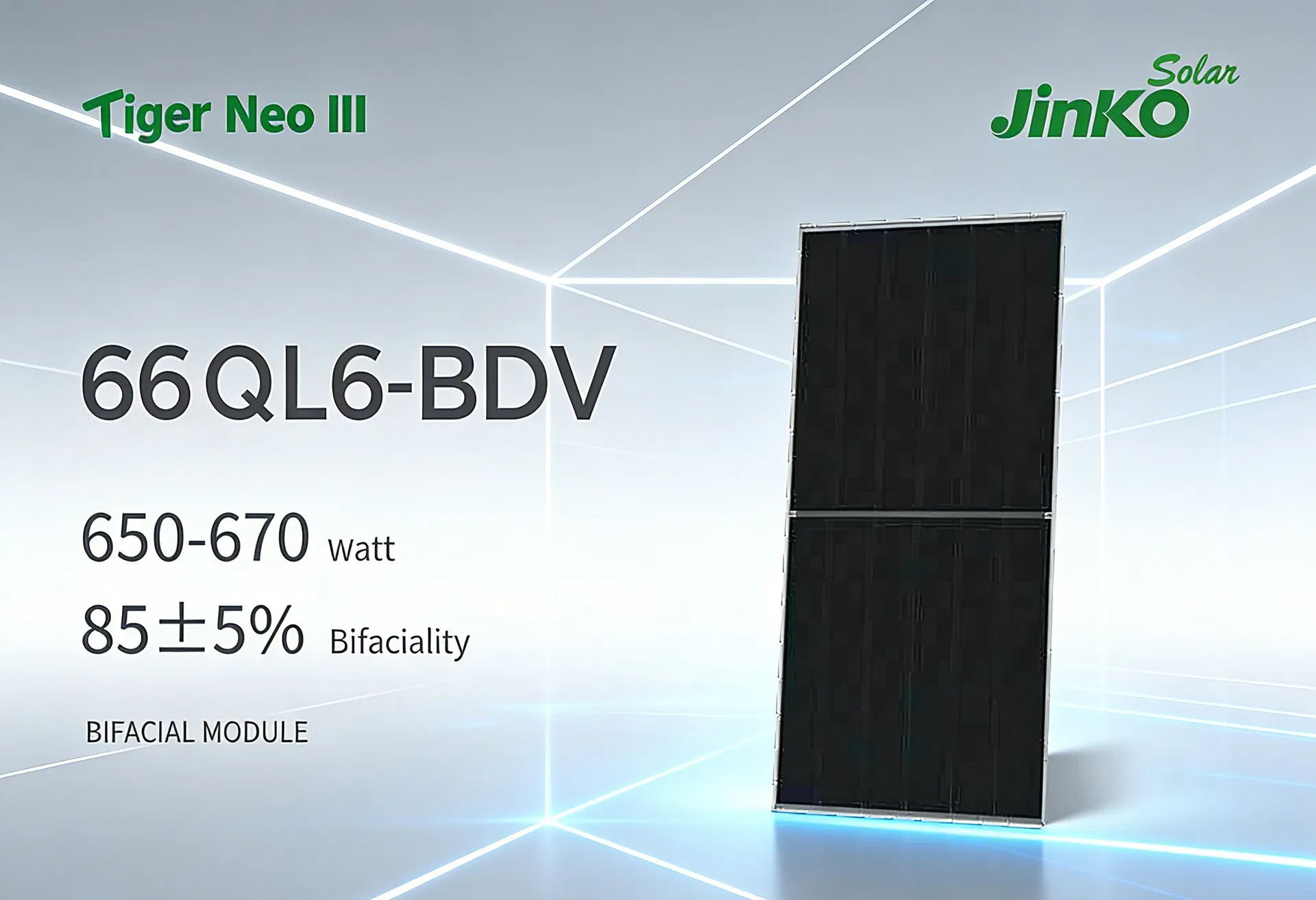 Panel Solar Bifacial Flexible Transparente y Delgado para Uso en Casa al por Mayor 650W/655W/660W/665W/670W