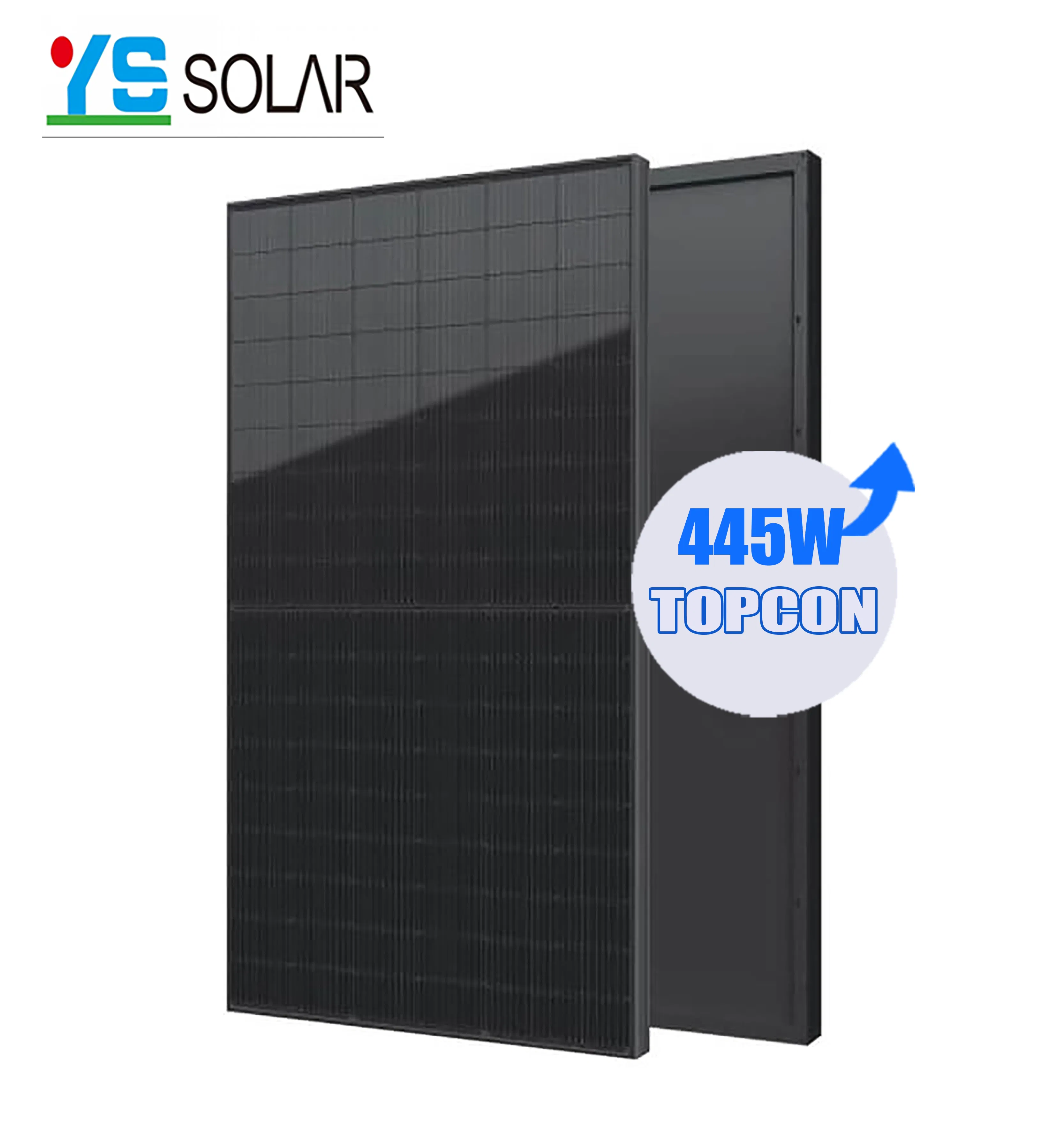 Mejor Precio Todo Negro 445W Módulo Solar Mono Certificado TUV de Alto Rendimiento Módulos Fotovoltaicos Directo de Proveedores de Energía Solar