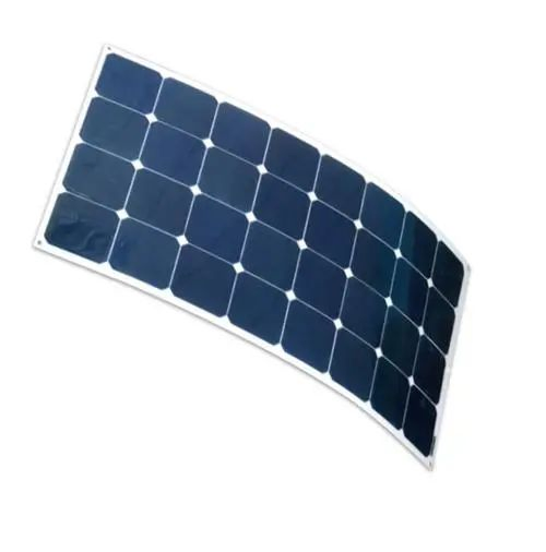 30 Módulo Solar de Silicio Curvable, Ligero y Flexible 21% Eficiencia de Conversión 100W 110W Panel Solar Flexible de Monocristal ETFE, Incluye Ojales