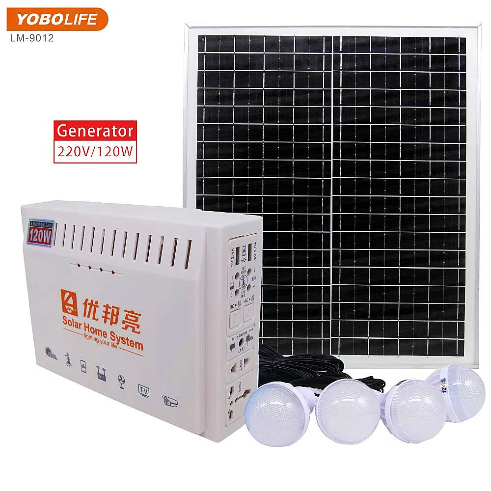 Lm-9012 Alta Eficiencia fuera de la Red 120W Panel Solar para Camping al Aire Libre para Sistema de Energía Solar Móvil y Portátil