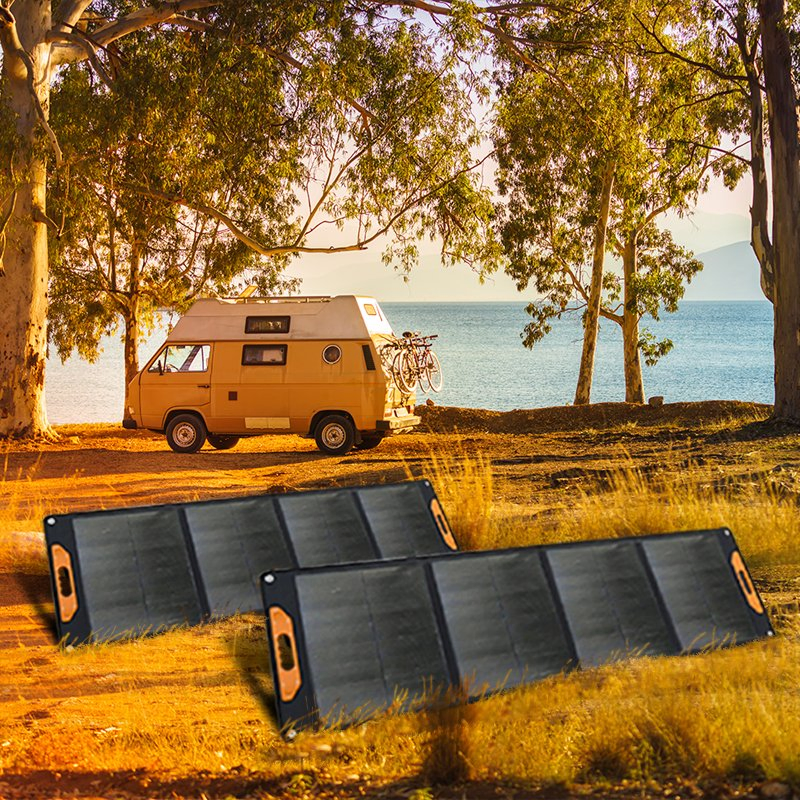 300W Panel Solar Plegable y Portátil Sin Soporte para Camping Panel Solar para el Hogar