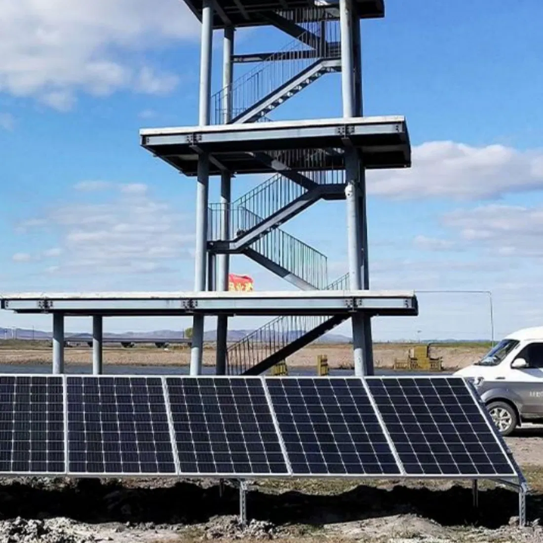 21.7% Alta Tasa de Conversión Equipo Fotovoltaico a Prueba de Agua con Marco de Aluminio para Instalación Solar en Casa Fuera de la Red