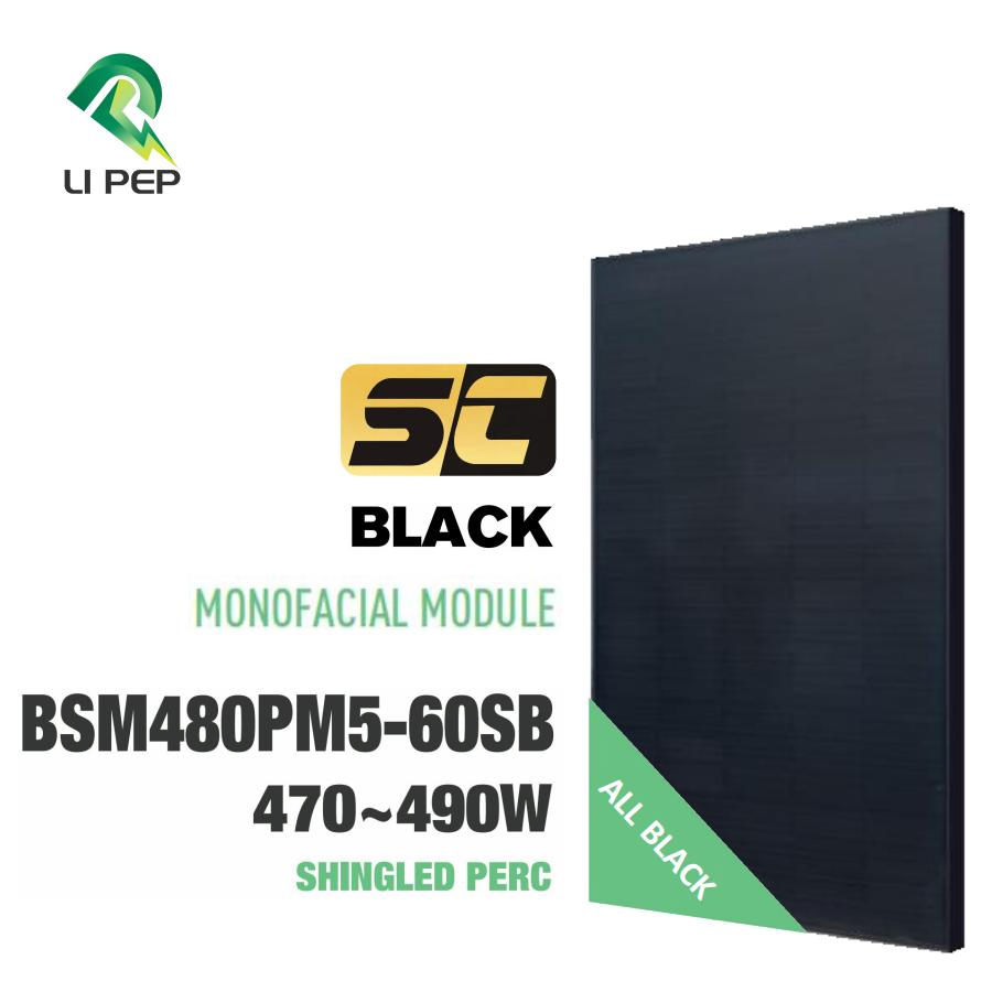 Precio de fábrica barato Sc Series 470/475/480/485/490W Sistemas PV de techos inteligentes para el hogar Panel solar