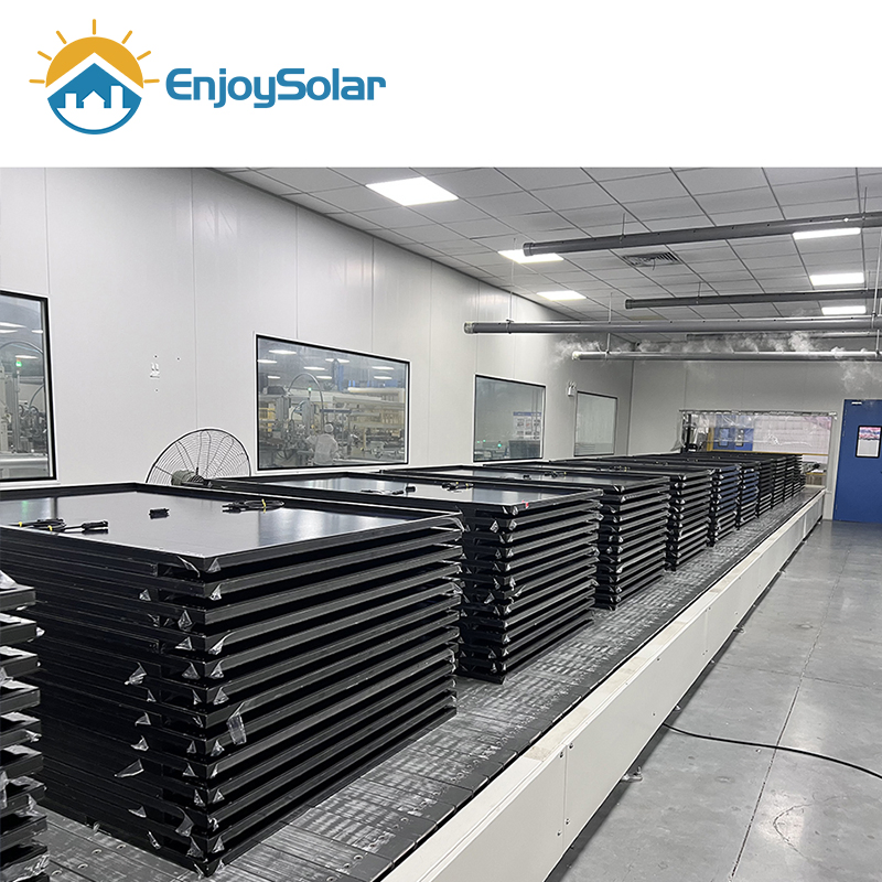 Precio del Panel Solar 440W 450W 460W Duradero Full Black Topcon Bifacial para Sistema de Energía Solar en Tejado Residencial