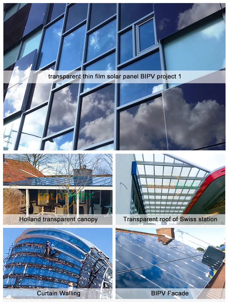 Proyecto con paneles solares de película fina