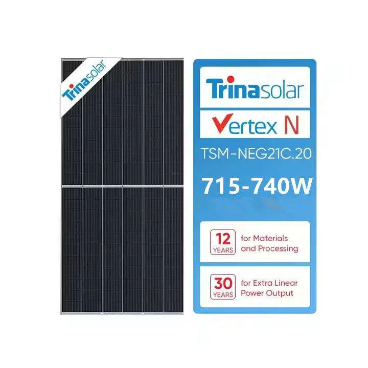 Módulos Solares Monocristalinos N Tipo Bifaciales Trina Vertex N Tsm-Neg21c. 20 715-740W para Proyectos Solares a Gran Escala