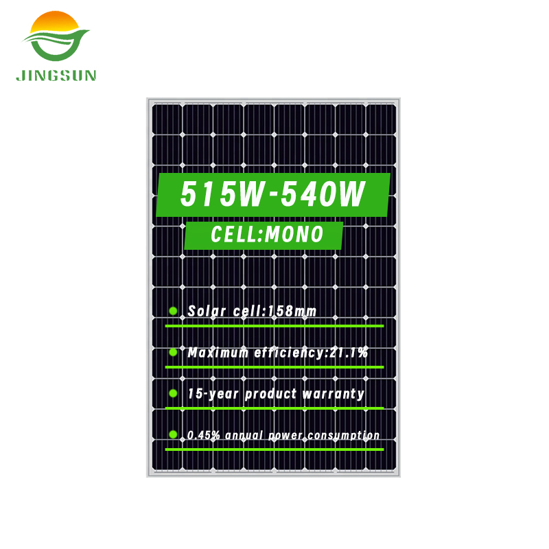 Módulo de panel solar monocristalino de alta eficiencia de grado A 500W