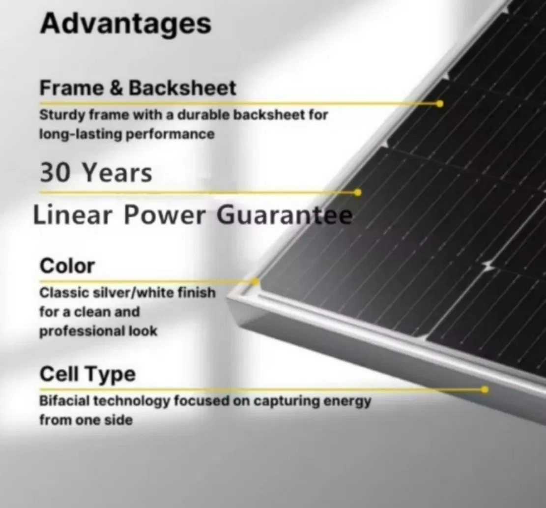 Panel Solar Premium 610W para Uso Comercial a Gran Escala 30-Year Garantía Lineal y Certificación Completa para Máximo Retorno de Inversión