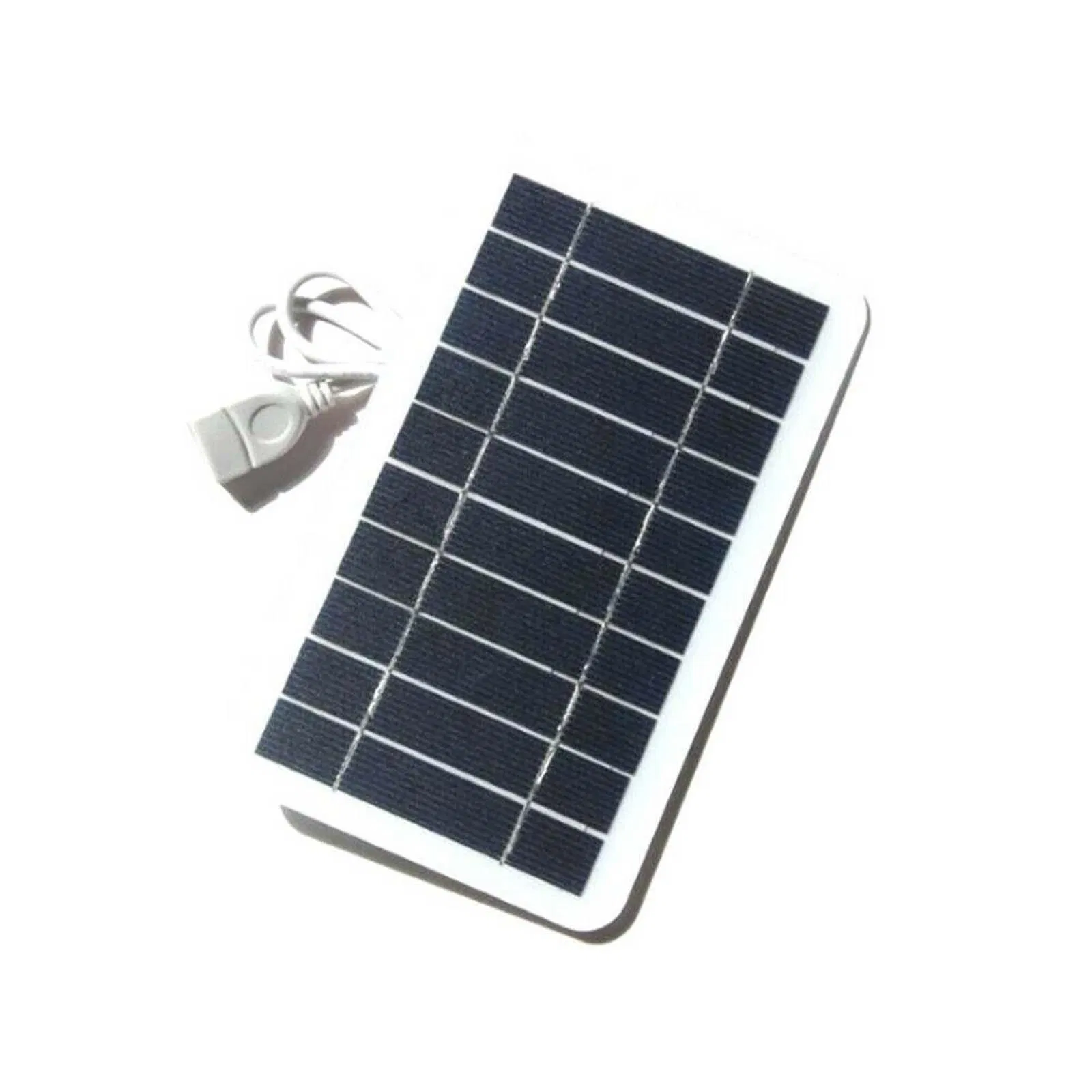 2W 5V Panel Solar Fotovoltaico USB de Salida Mini Portátil Placa de Carga para Uso Exterior para Carga de Teléfonos Móviles