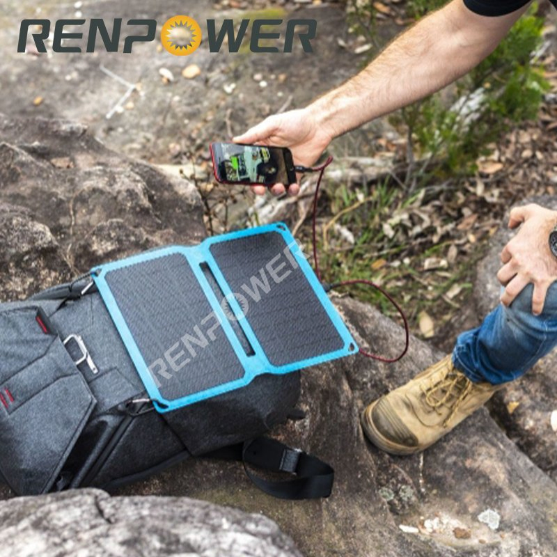 10W/20W/30W Panel Solar USB ETFE Impermeable Portátil para Powerbank de Teléfono Móvil Reloj Inteligente