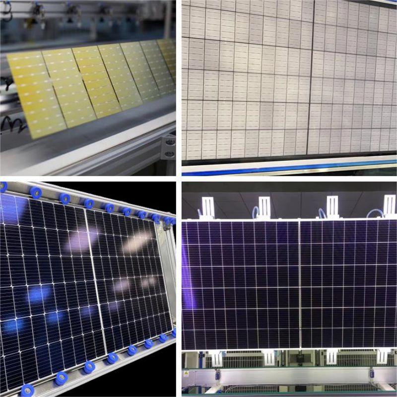 Sistema de Energía Solar para Hogar Inteligente de Alta Calidad Estándar de la UE Módulo Solar Panel 570W/580W/590W