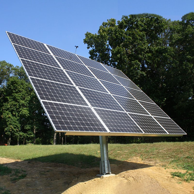 Sistema de Seguimiento Solar Dual de Ejes Inteligente Soporte para Paneles Fotovoltaicos en Tierra 5kw