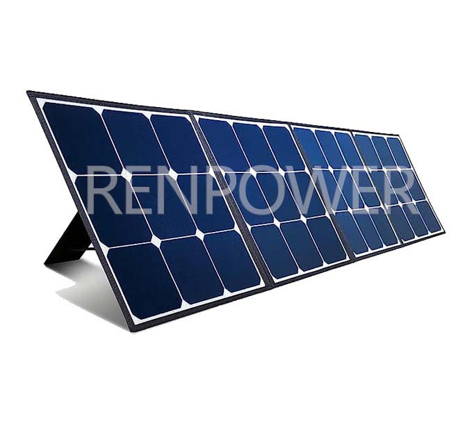 100W Panel Solar Plegable Inteligente MPPT - Control por APP &amp; 98% Eficiencia Energética para Conductor de RV/Camión