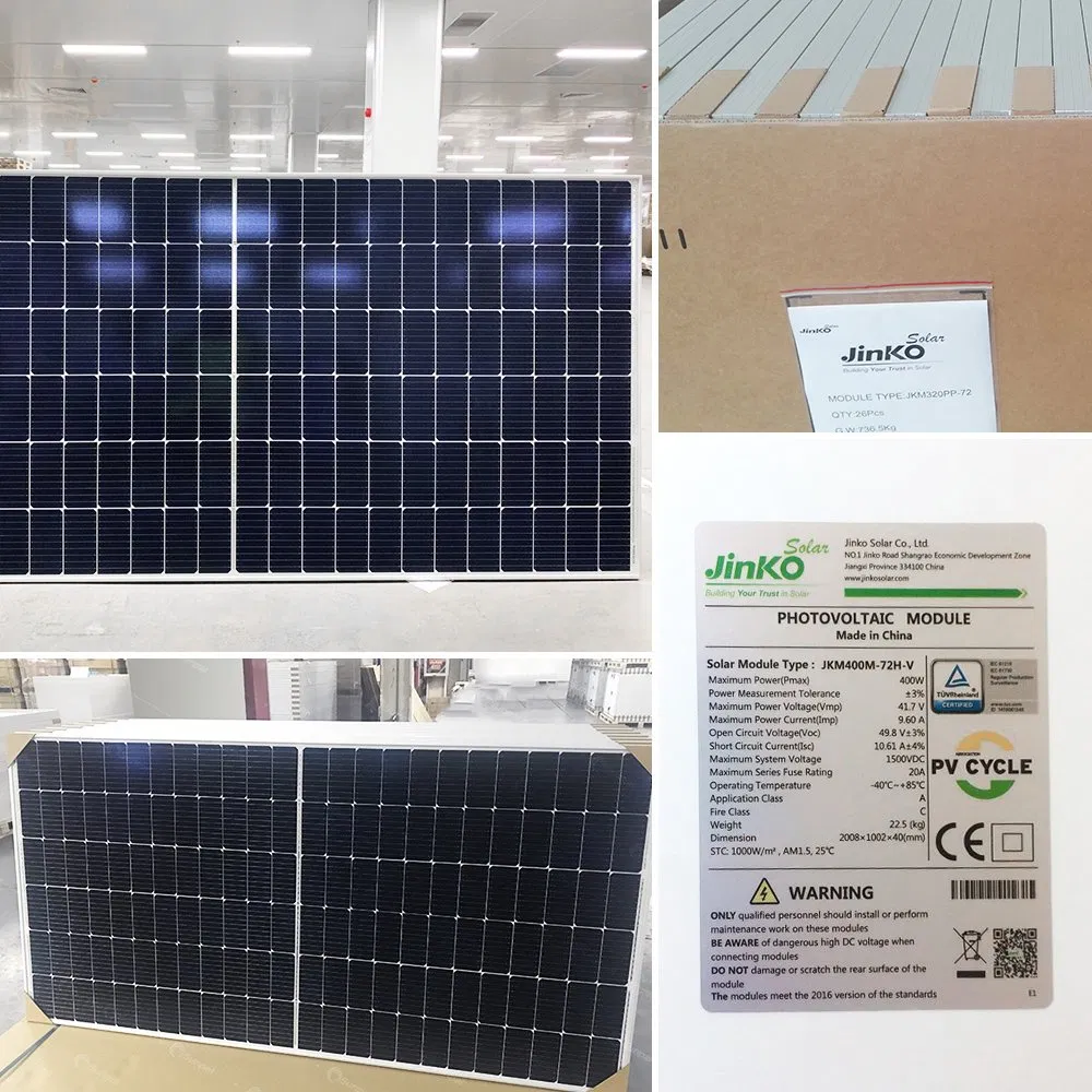 Jinko Pakistán Paneles Solares a Buen Precio 610W 620W 630W 635W Módulo PV Bifacial de Vidrio Doble Tipo N para Kit de Sistema Residencial Completo 2kw 3kw