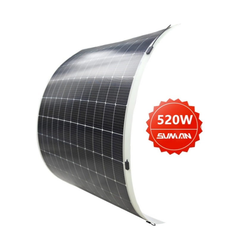 Panel Solar Flexible de Película Delgada Sunman 500W 520W Módulo Solar para Sistemas Solares Residenciales y Comerciales