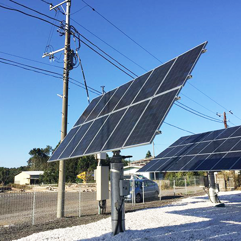 Sistema de Seguimiento Solar Dual de Ejes Inteligente Soporte para Paneles Fotovoltaicos en Tierra 5kw