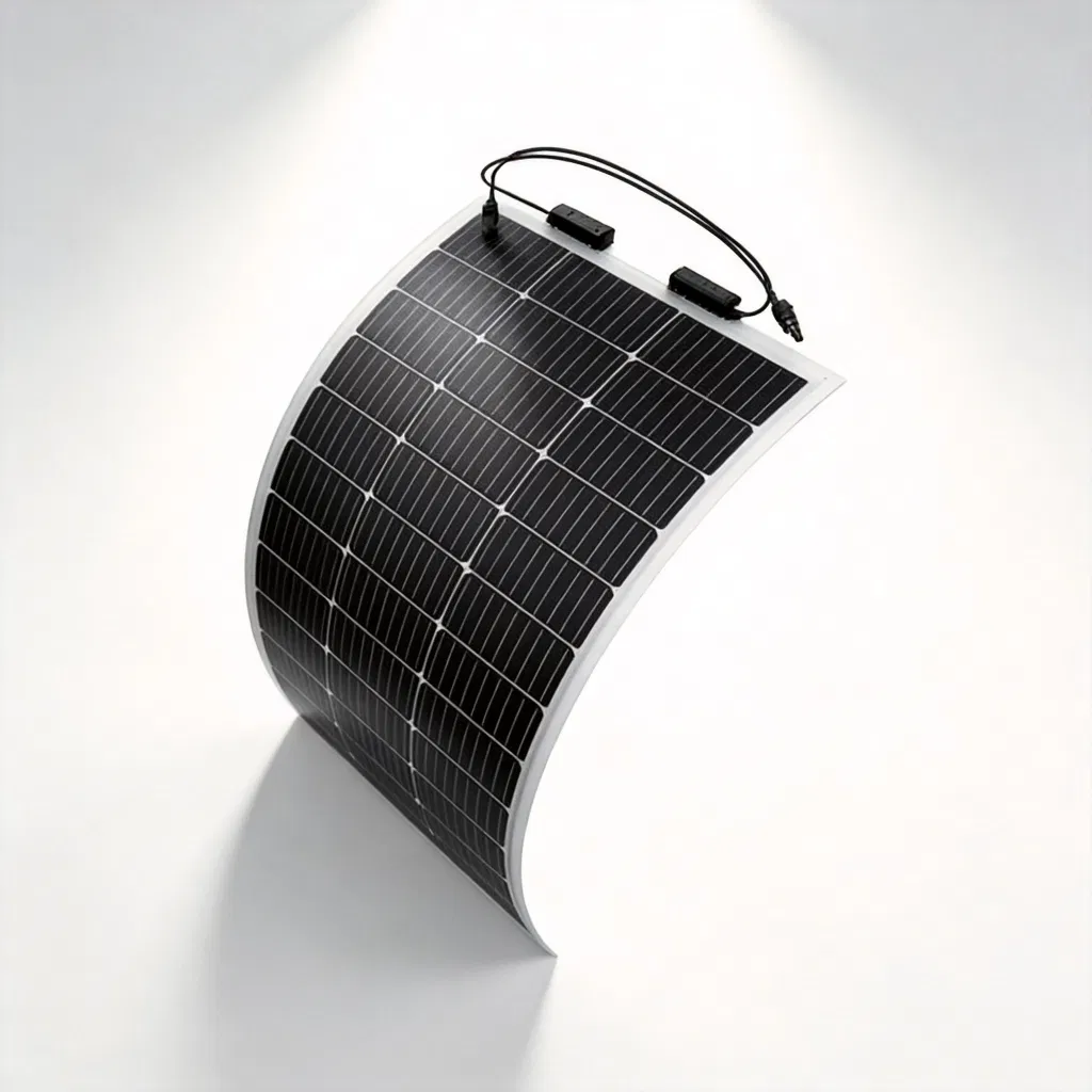 Detalle Panel Solar Flexible Engrosado Rígido Antifragmentación Efv-L166-100