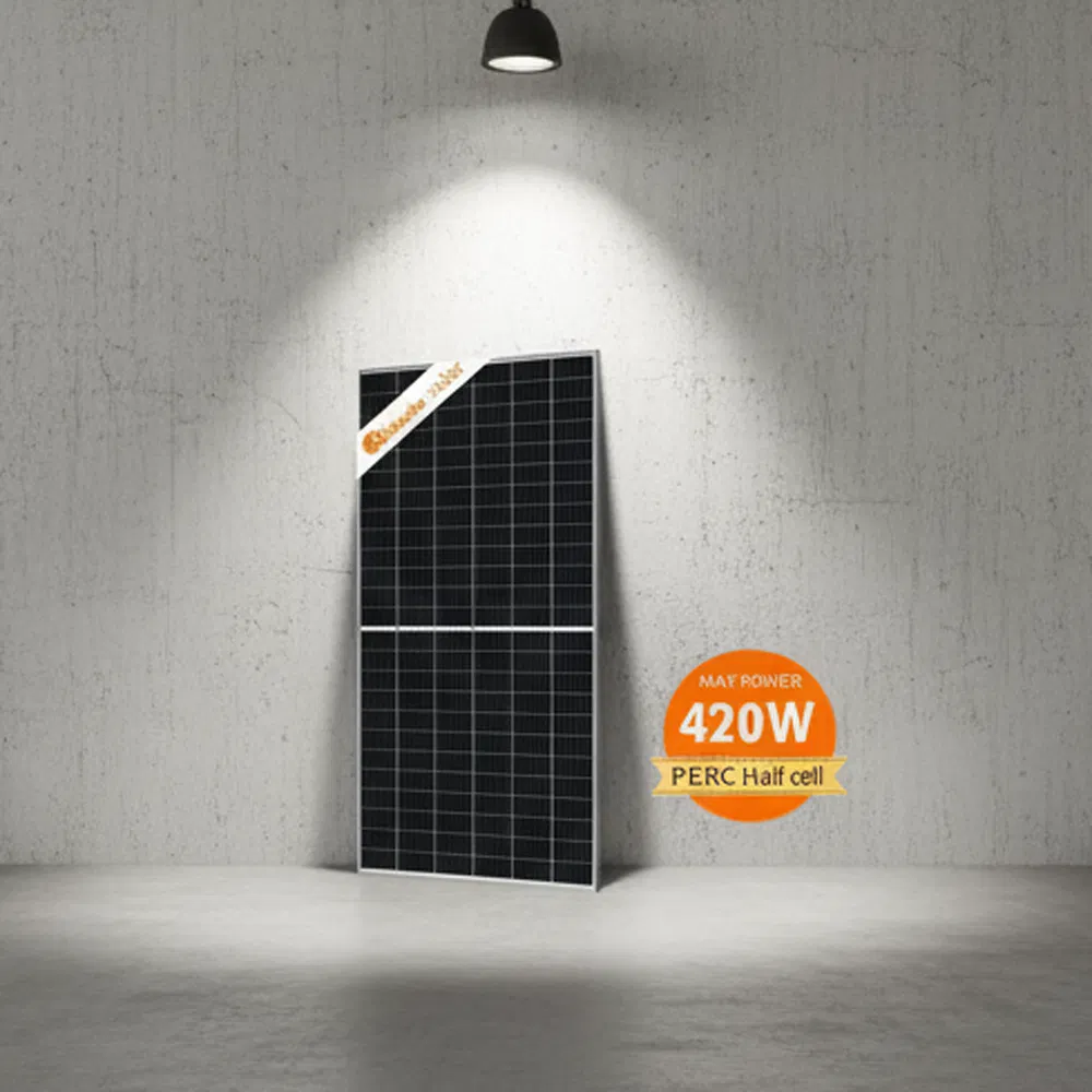 425W Módulo Solar Fotovoltaico de Panel Solar de Media Celda para Sistema Solar Residencial en Casa con Larga Vida Útil y Garantía de Calidad Confiable