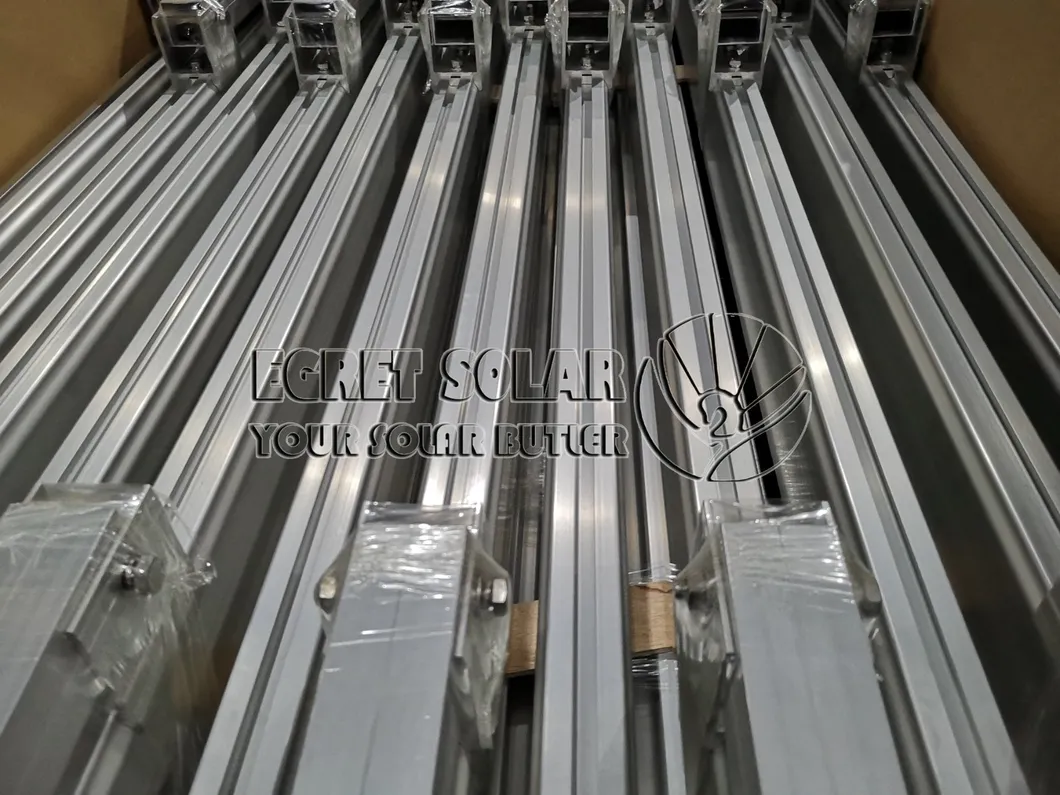 Sistema de soporte solar de montaje en tierra de aleación de aluminio para paneles solares