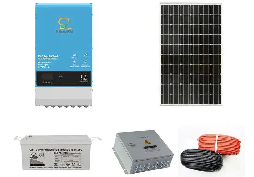 Esquema de conexión del sistema solar 1