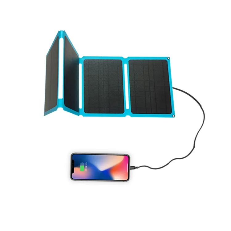 Panel Solar 21W Panel Solar Monocristalino de Película Delgada Mejor Panel Solar Mini Portátil 15V Regulador Paneles Solares para Camping y Montañismo