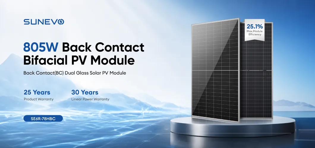 Panel solar bifacial N tipo ABC