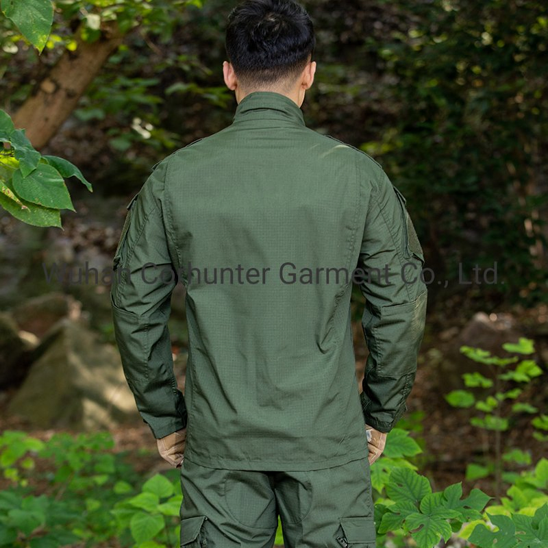 Conjunto táctico de camuflaje para hombre de manga larga a prueba de viento, estilo americano, uniforme de entrenamiento al aire libre, venta al por mayor transfronteriza, traje de entrenamiento de camuflaje para el campo al aire libre