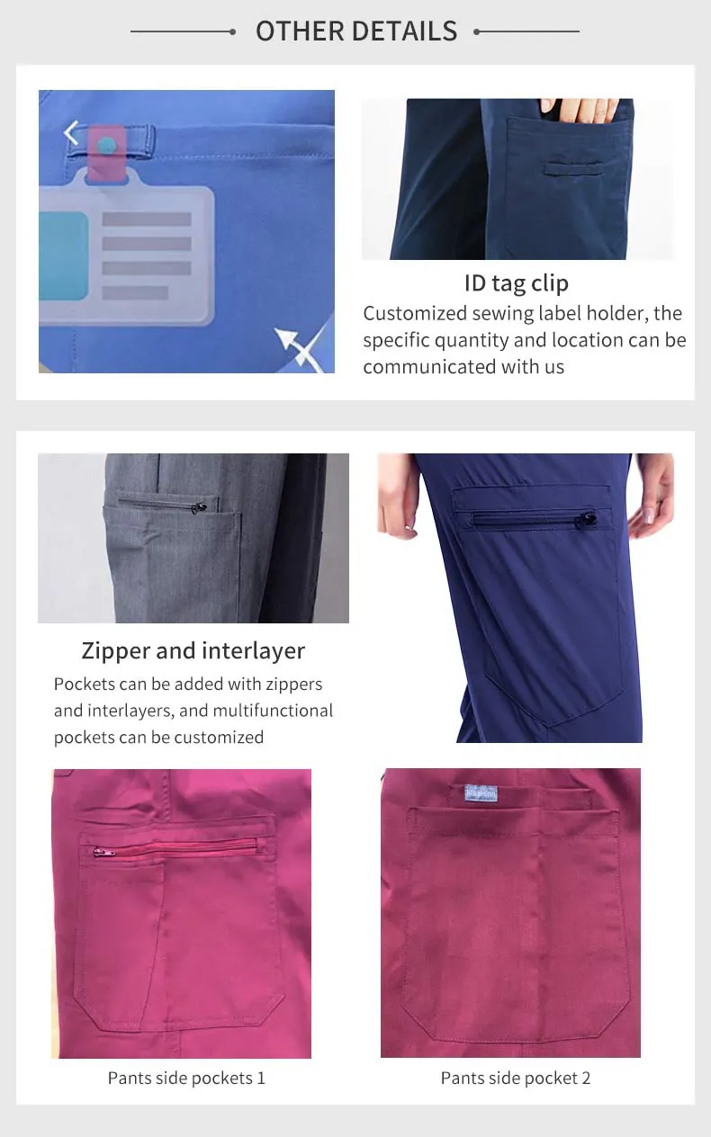 Uniforme de spa médico para mujeres en un hospital de salud, uniforme unisex para enfermeras