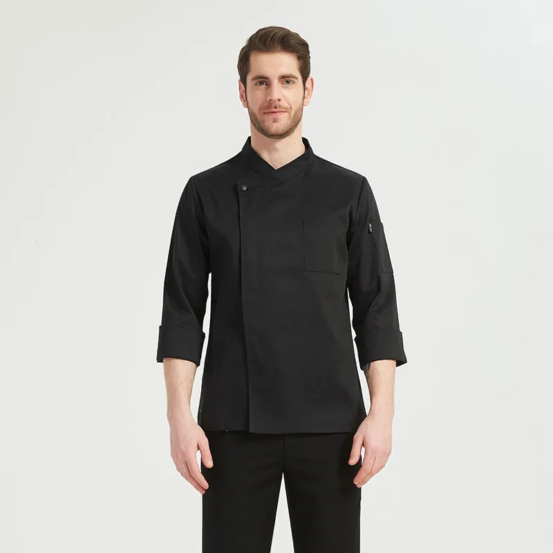 Uniforme de chef personalizado para hotel con logotipo bordado, ropa de trabajo para cocina de restaurante