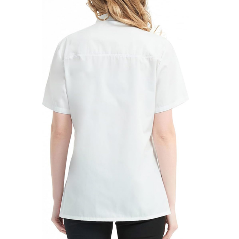 Chaqueta de chef de moda negra y blanca para restaurantes, bares y uniformes de hotel
