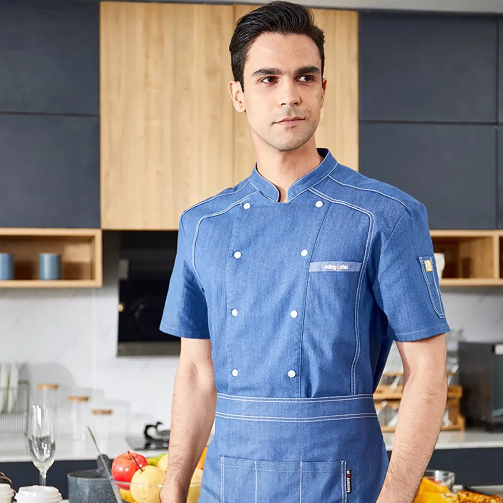 Uniforme de trabajo para chefs de cocina de restaurante, ropa personalizada para cocineros, personal de entrega de alimentos