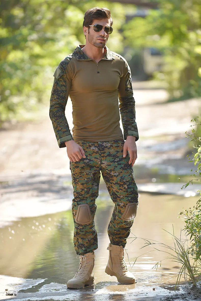 Detalle uniforme de combate