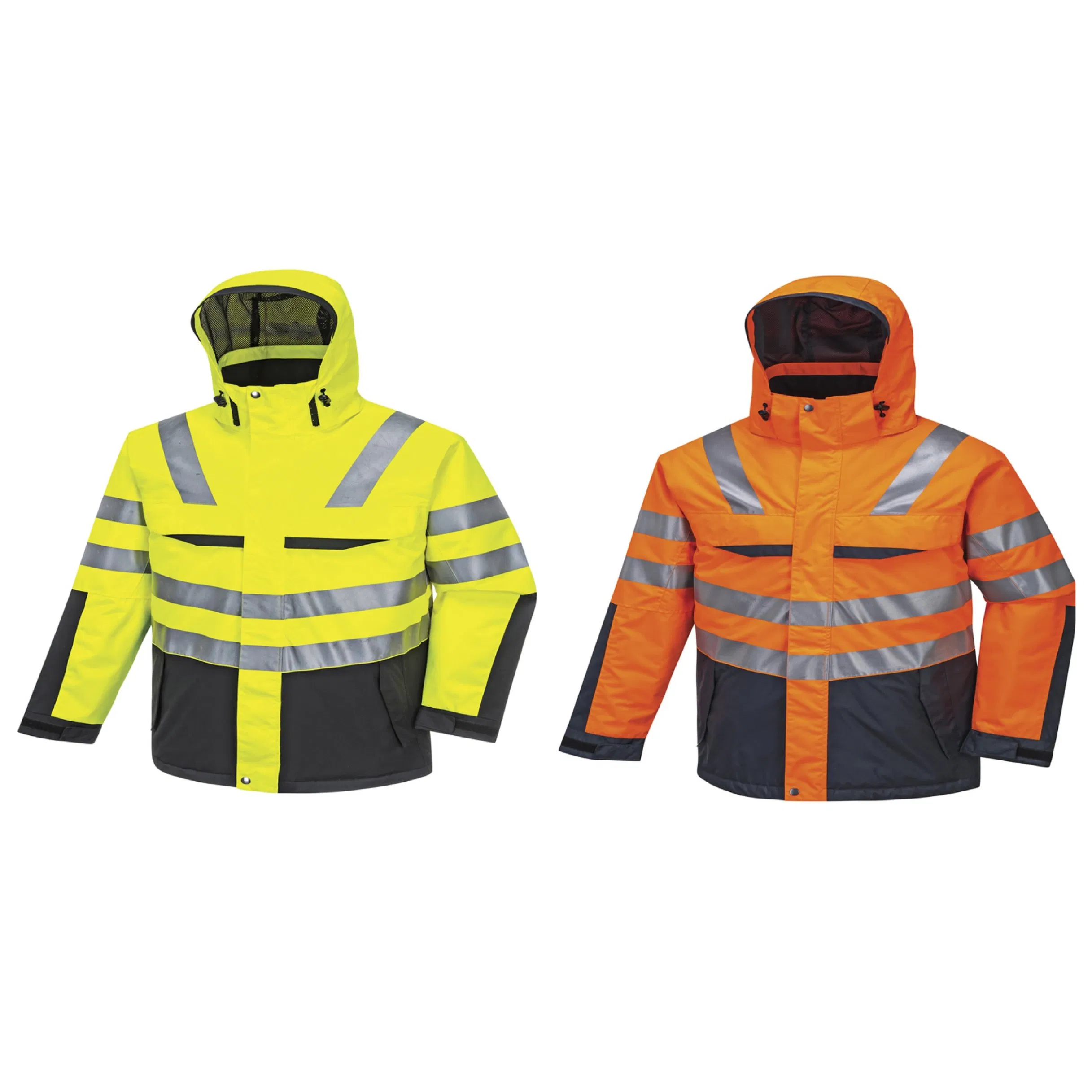 Ropa de seguridad de la chaqueta reflectante industrial uniforme de trabajo personalizada Alta visibilidad Ropa de trabajo