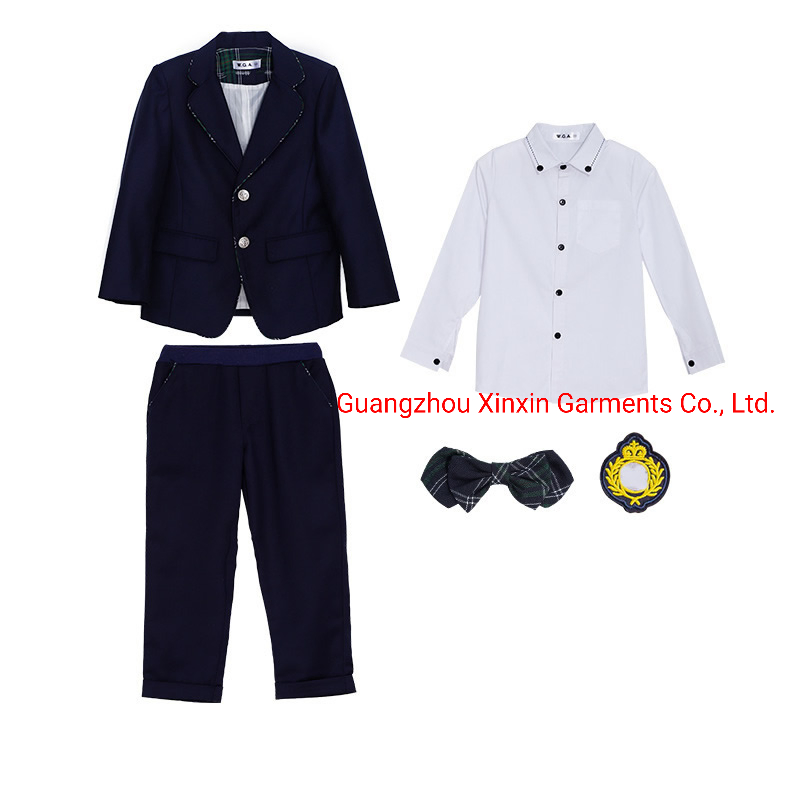 Venta caliente de fábrica de uniformes escolares de estilo británico para estudiantes de primaria y secundaria OEM (U2308)