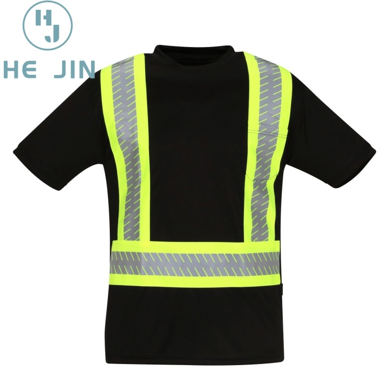 Camiseta de seguridad ligera y duradera, transpirable, de alta visibilidad y reflectante para trabajo