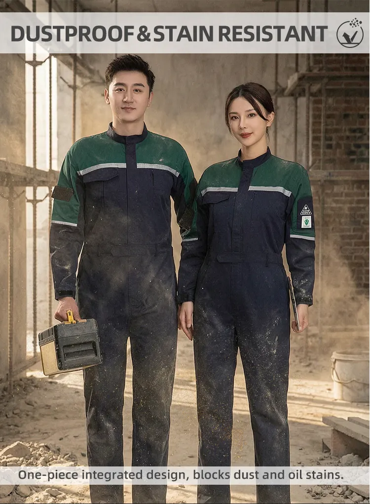 Conjunto de trabajo de dos piezas antiestático uniforme de seguridad ESD industrial ropa de protección duradera soporte de logotipo personalizado