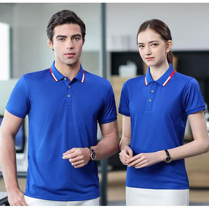 Camisa polo de algodón en blanco personalizada para negocios, uniformes para el personal de restaurantes y hoteles