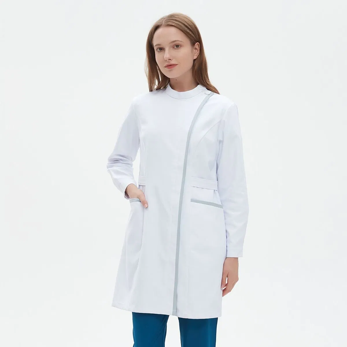 Uniforme hospitalario discreto para el personal médico, uniformes médicos, scrubs médicos con logo personalizado, bata de laboratorio