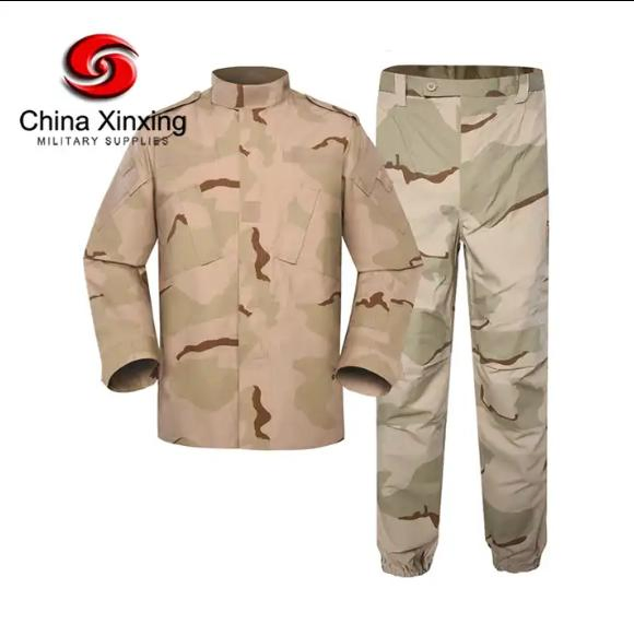Uniforme táctico de camuflaje desértico personalizado Xinxing para aventuras al aire libre