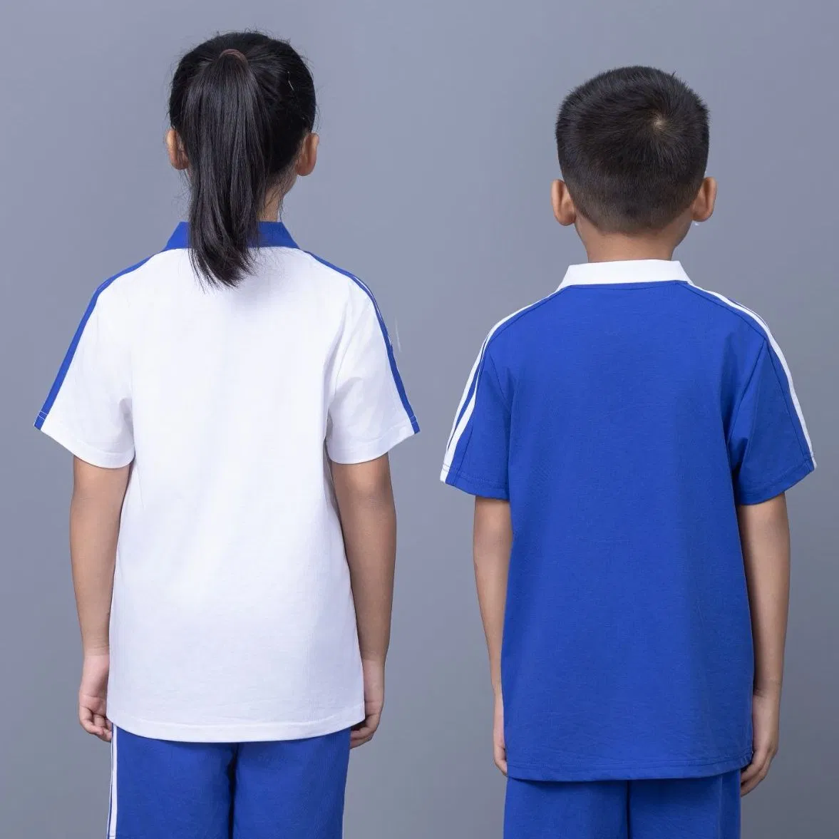 Uniformes escolares de algodón personalizados para muestreo rápido y ajuste fácil