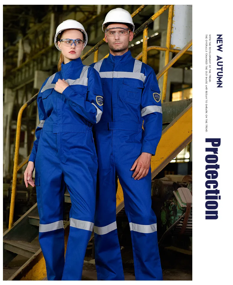 Fabricante de ropa de trabajo de manga larga para la seguridad en fábricas, uniforme profesional de trabajo