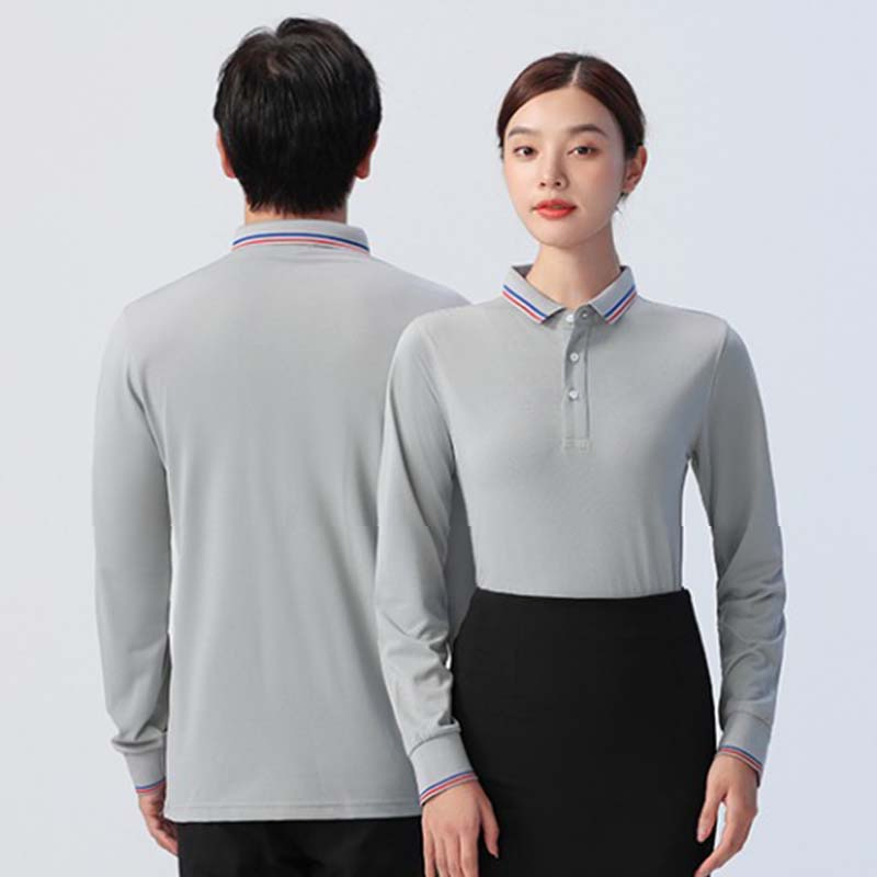 Camisa polo de algodón en blanco personalizada para negocios, uniformes para el personal de restaurantes y hoteles