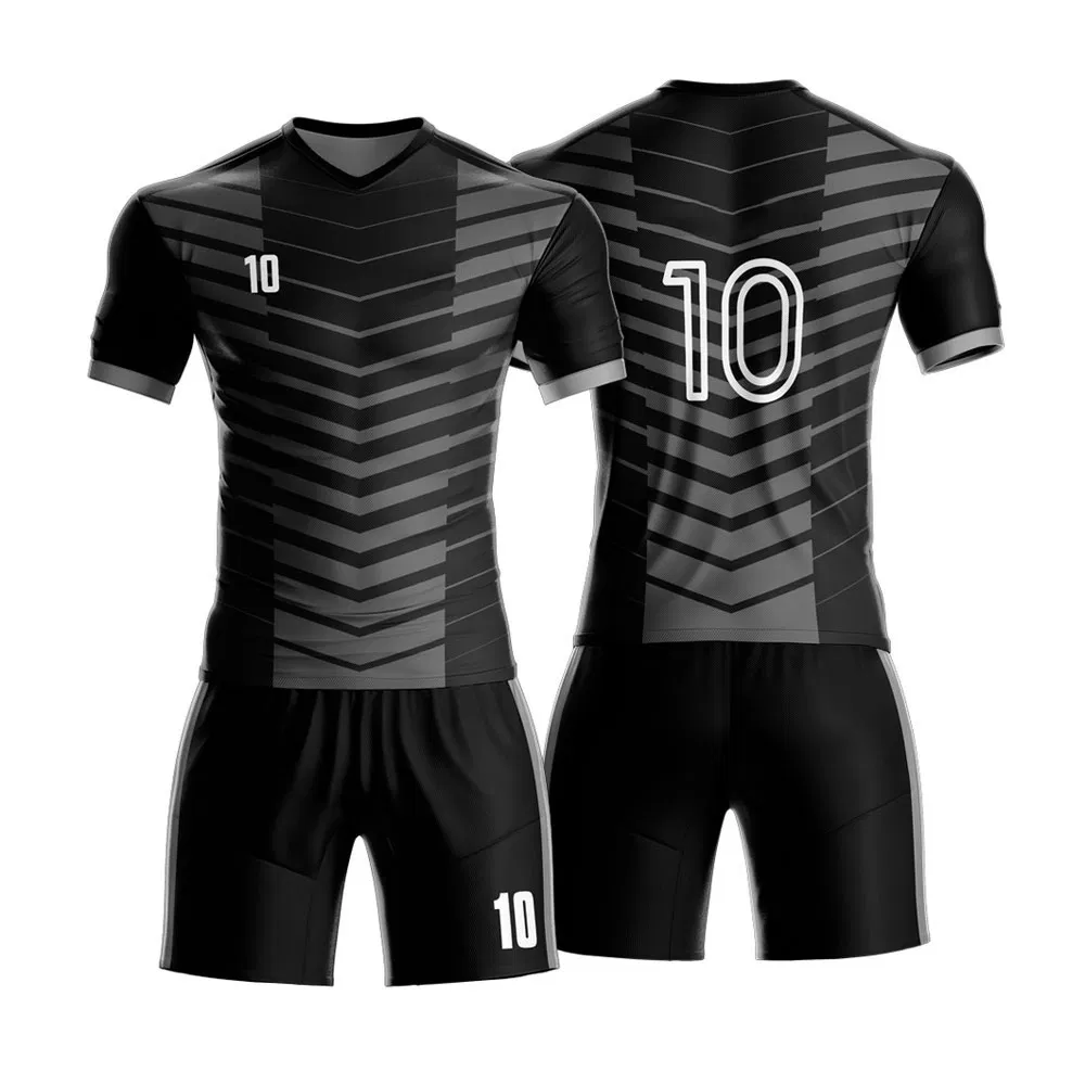 Uniforme de fútbol de poliéster transpirable personalizado, camiseta deportiva para equipo