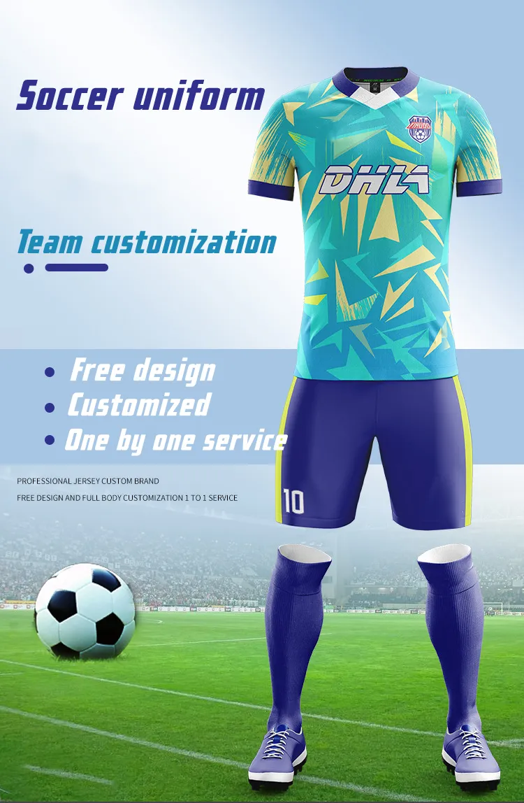 Conjuntos de camisetas de fútbol sublimadas, ropa deportiva para hombres, uniforme personalizado para el equipo de práctica de fútbol