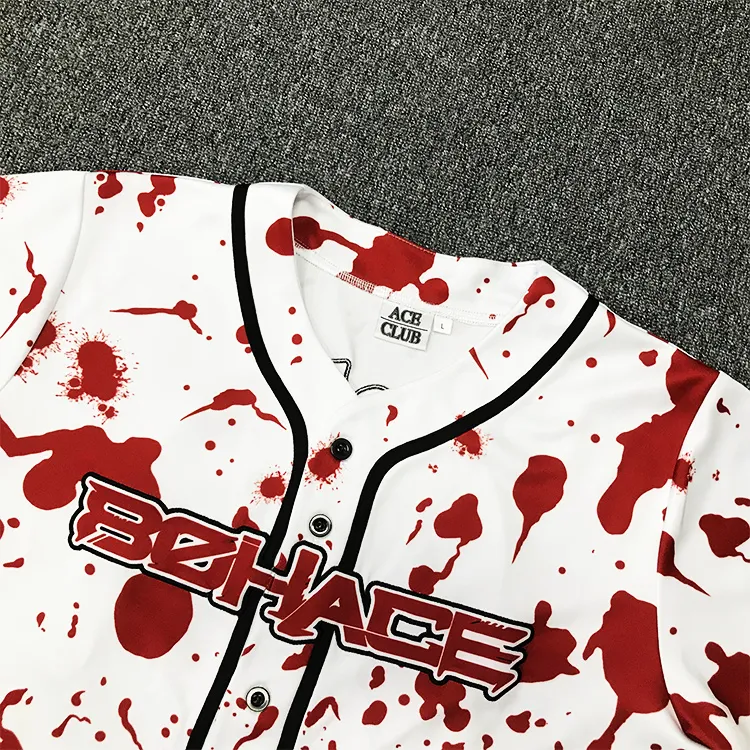 Uniforme de béisbol personalizado con bordado para equipo de softball