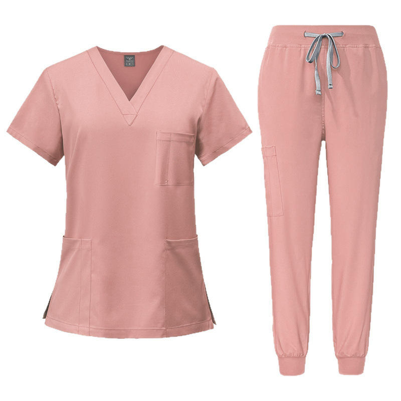 Nuevo diseño de uniforme médico para enfermeros y enfermeras, ropa quirúrgica de secado rápido de manga corta, ropa de trabajo para enfermeros en hospitales