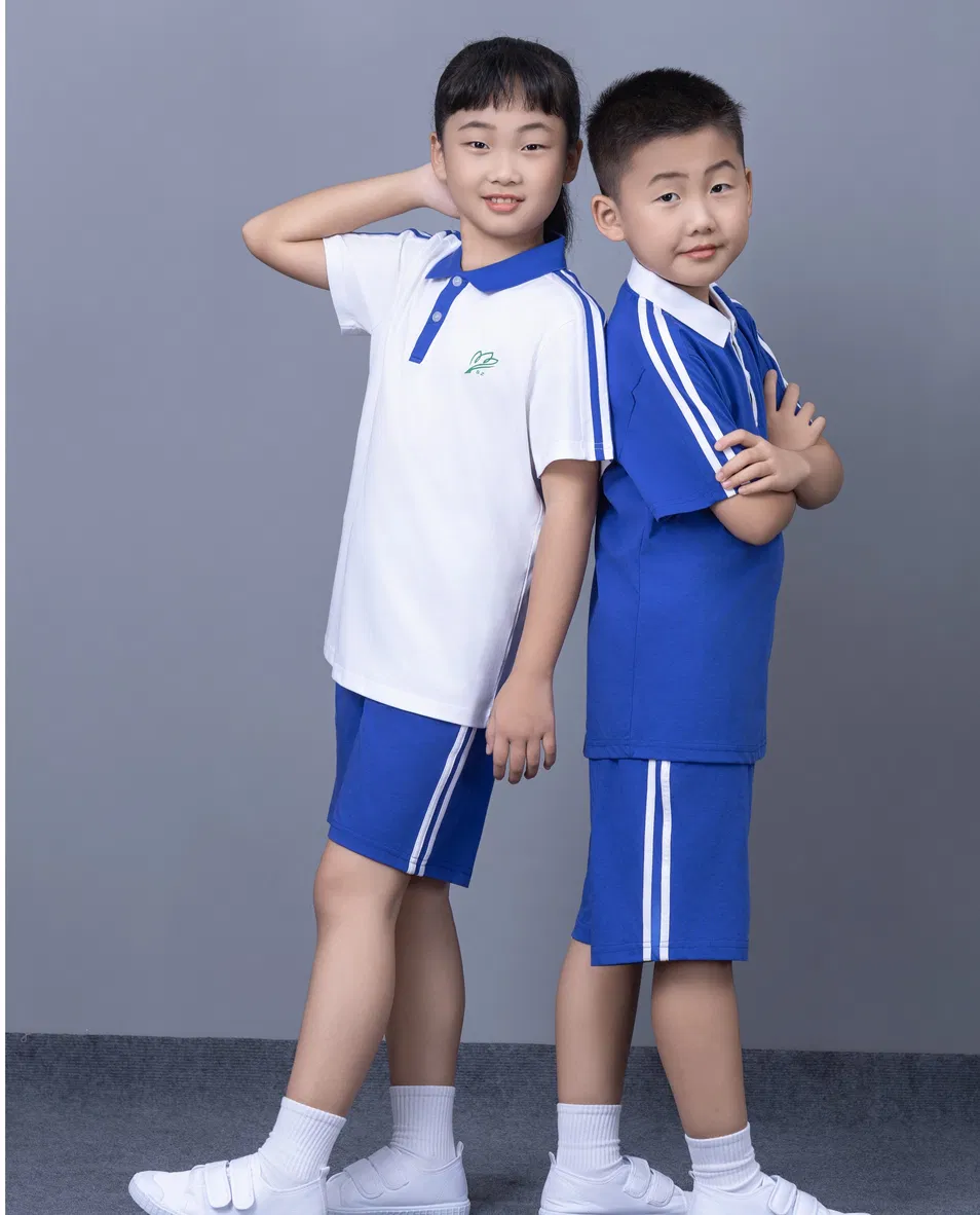 Uniformes escolares de algodón personalizados para muestreo rápido y ajuste fácil